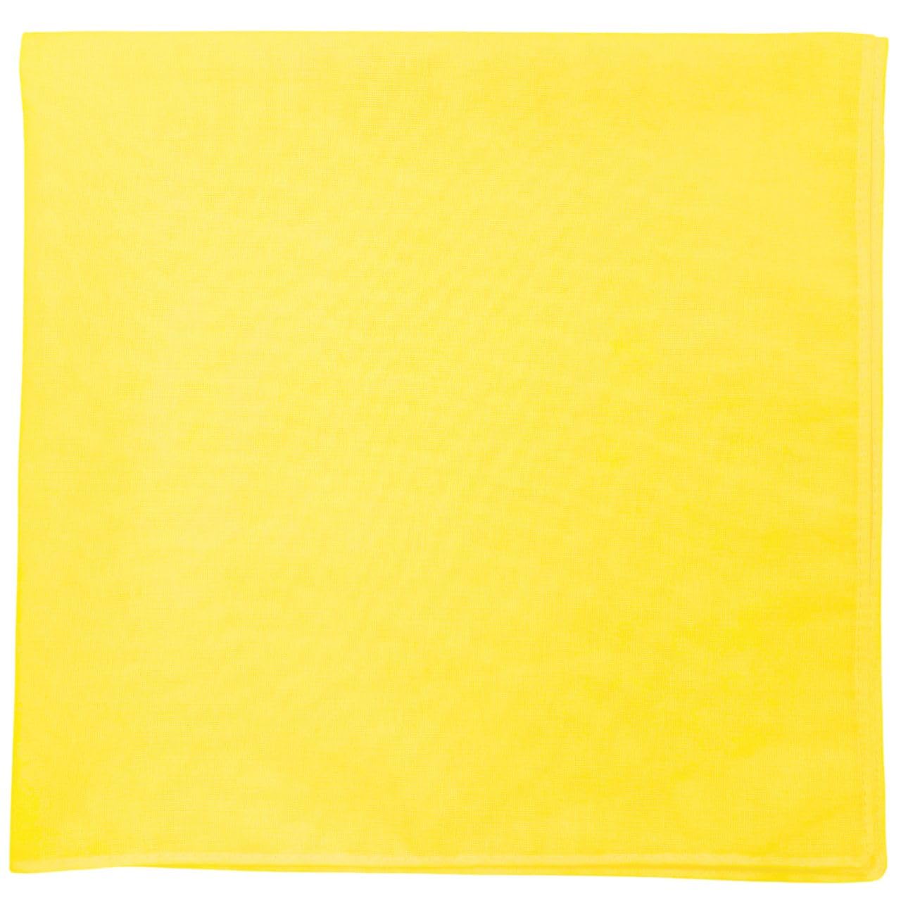 MDSTYLE 100% Cotton Solid Color Bandana for Men &amp; Women 22" x 22" Handkerchief Headband Scarf