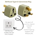 Hi-Plasst Type-G Plug Travel Adapter UK/London Converter (Pack of 5) Universal Socket for Indian Pins for England Dubai Hongkong Singapore Ireland Kenya Macau gallery image