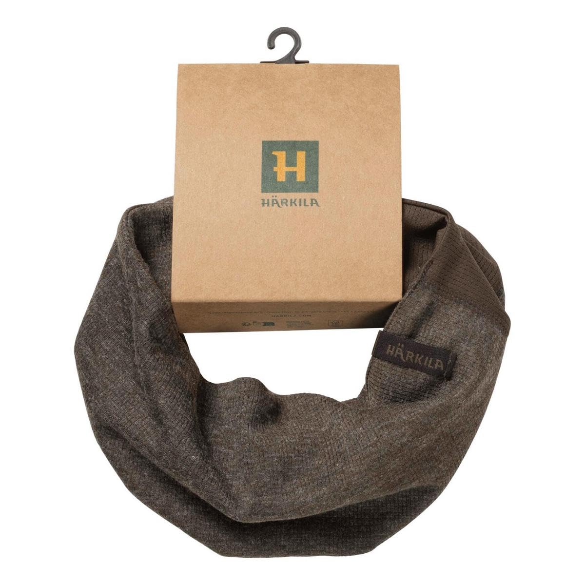 Härkila Kodiak CleverWool Neck Gaiter Herren Dark Hunting Green – Stretchfähiger temperaturregulierender Jagd Neckwarmer aus Wollmix, atmungsaktiv & feuchtigkeitsableitend