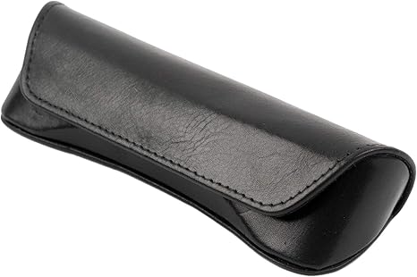 Amazon Co Jp テーシーケース メガネケース 黒 セミハード マグネット式 革 Ykl 4176 2 服 ファッション小物