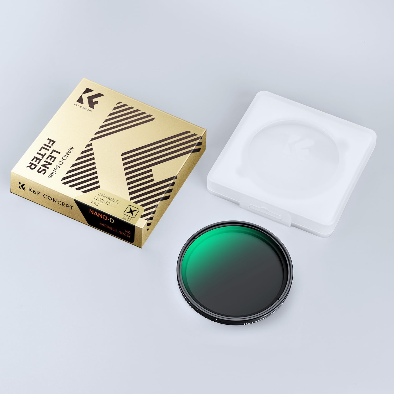 K&F CONCEPT Variabler ND Filter 82mm ND2-ND320 Graufilter(1-5 Blenden)