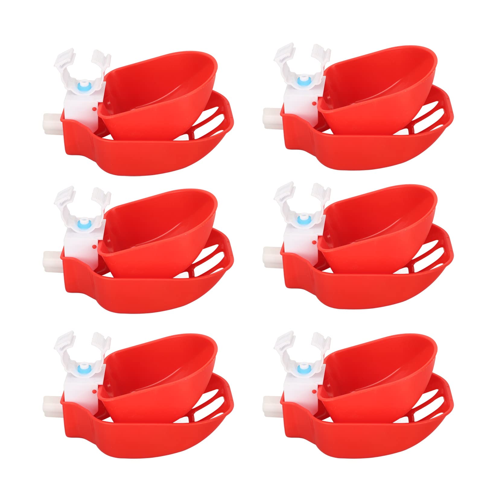 10 Vasos automáticos para Bebedero de Pollo, alimentador de Agua para Aves de Corral con Red para Pollitos, Pato, Ganso, Pavo, Conejito, Fuente de plástico para Jaula de Pollo,