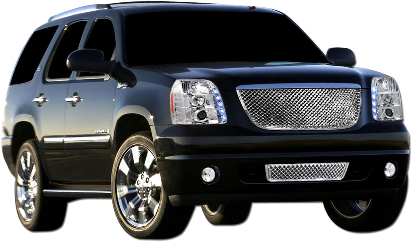 Armordillo USA 7148819 Mesh Grille Fits 2007-2014 GMC Yukon XL-Chrome