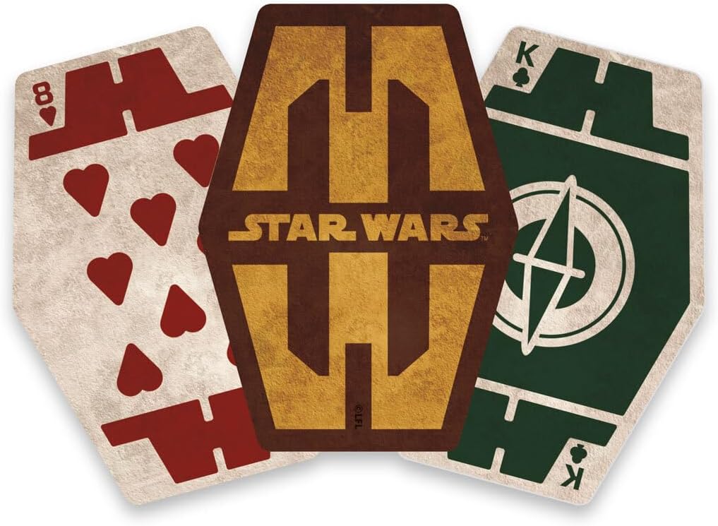 Aquarius Star Wars Sabacc Premium Playing Cards – Sabacc Themed Deck of Cards for Your Favorite Card Games - Officially Licensed Merchandise & Collectibles