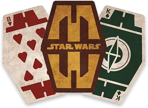 Miniatura 3 de AQUARIUS Star Wars Sabacc Premium - Baraja de cartas con temática de Star Wars Sabacc para tus juegos de cartas favoritos - Mercancía y
