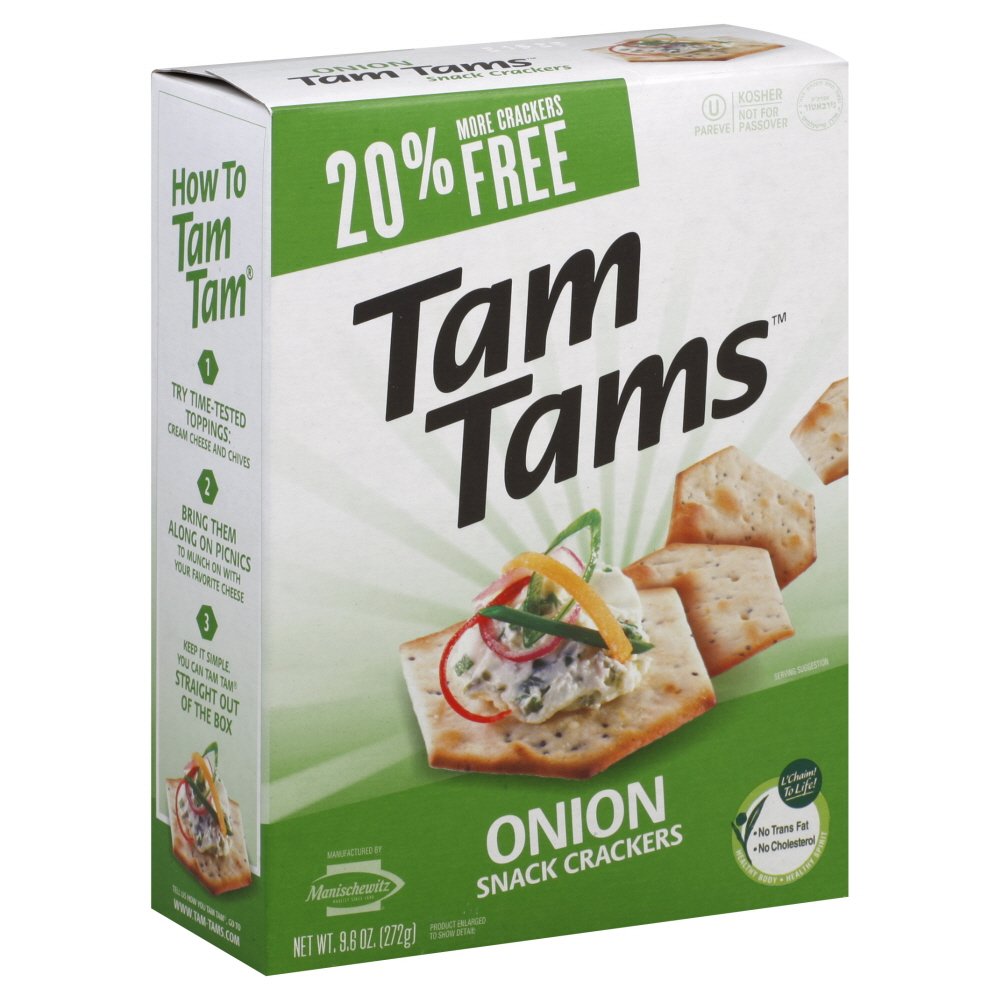 Manischewitz Onion Tam Tams Crackers