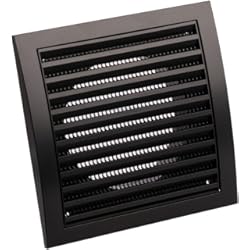 Paneles Para Fachadas Exteriores Ø 125mm Rejilla para Ventilación - Rejilla de Ventilación con Protección contra Insectos - Plástico ABS Antracita
