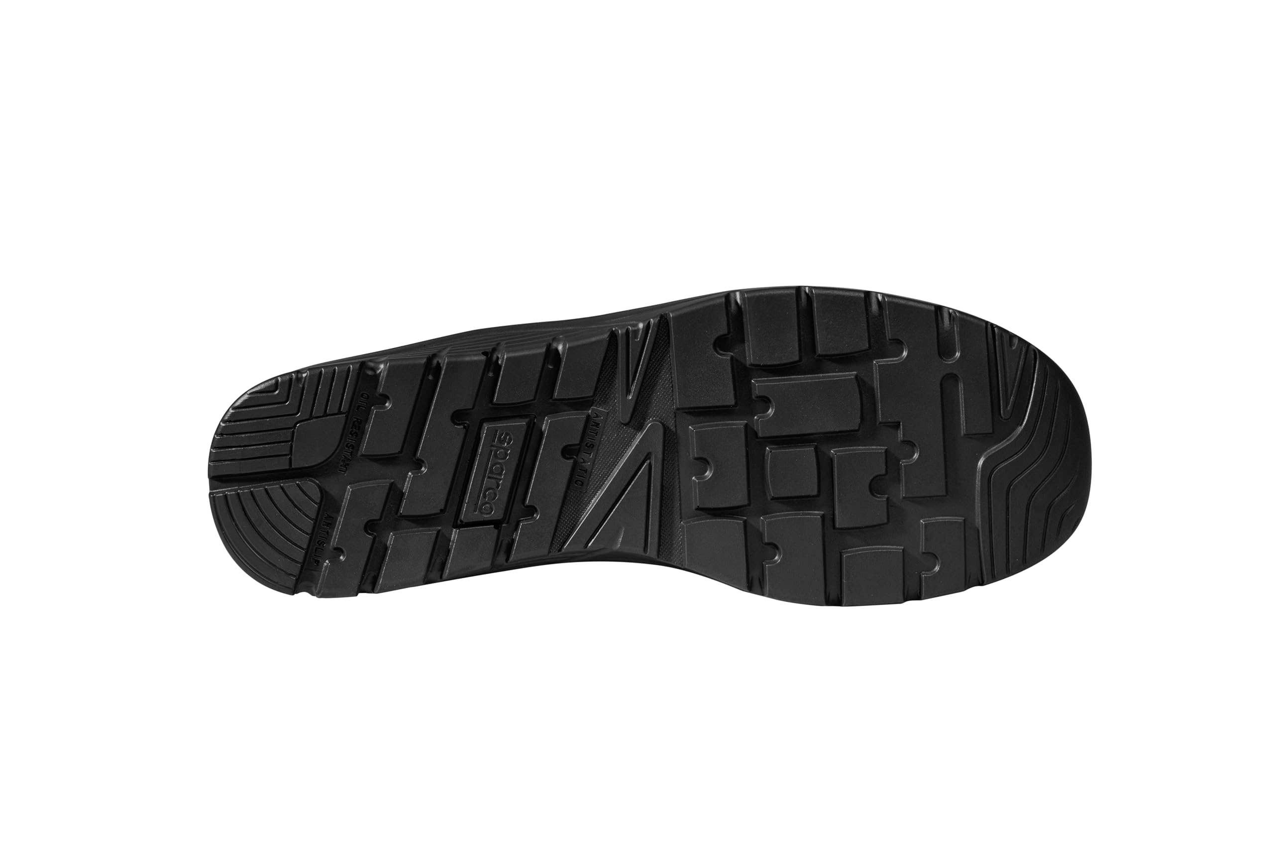 Sparco - Nitro ESD S3L SR FO - Zapatos de Seguridad para Correr Unisex - Calzado de Trabajo Impermeables - Puntera compuesta - Suela Antideslizante - Transpirables, Nero Arancione Fluo, 36 EU