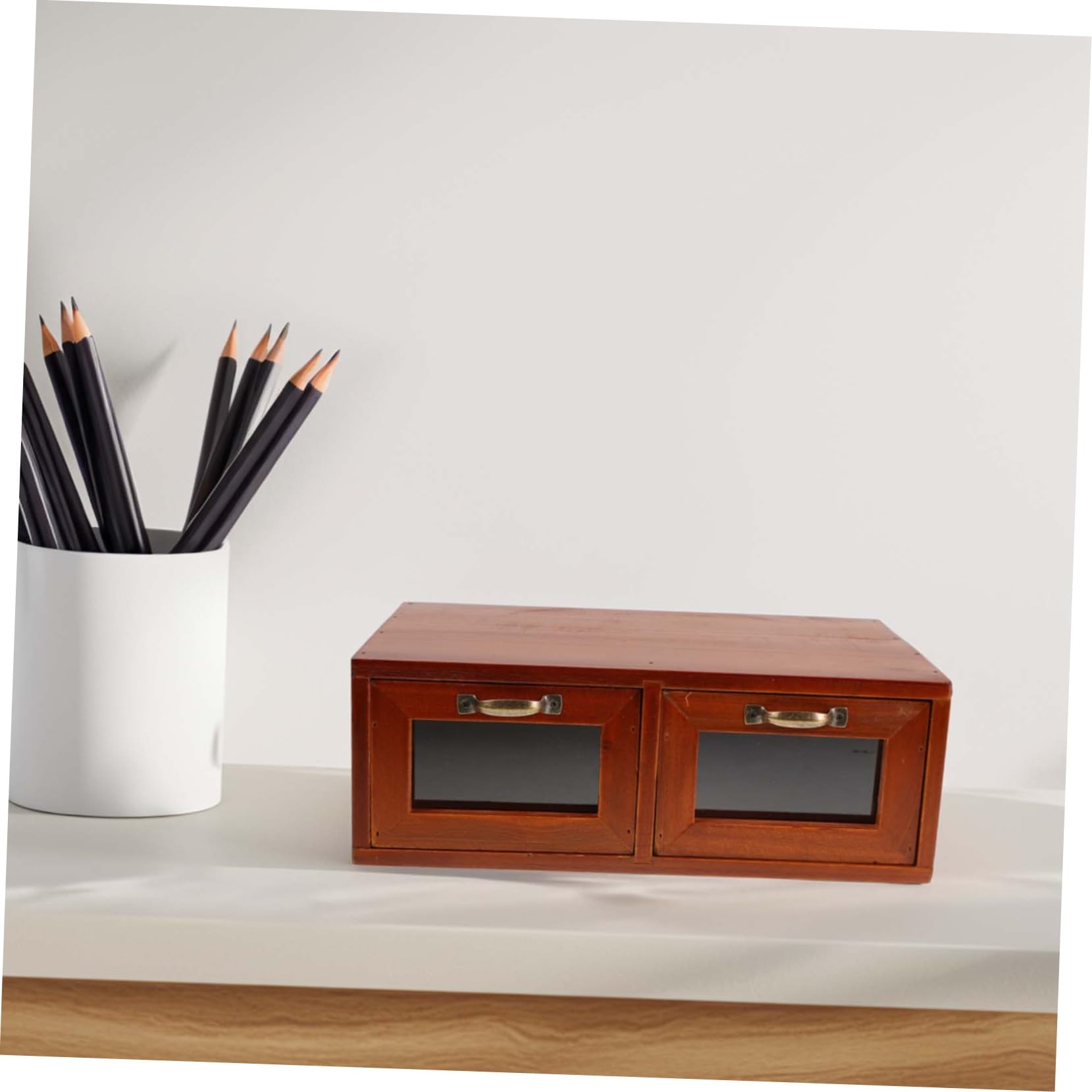Holibanna Supporto per Monitor Scrivania da Ufficio Supporto per Laptop Supporto per Espositore in Legno Organizer per Cassetti da Scrivania Supporto per Stampante Organizer per