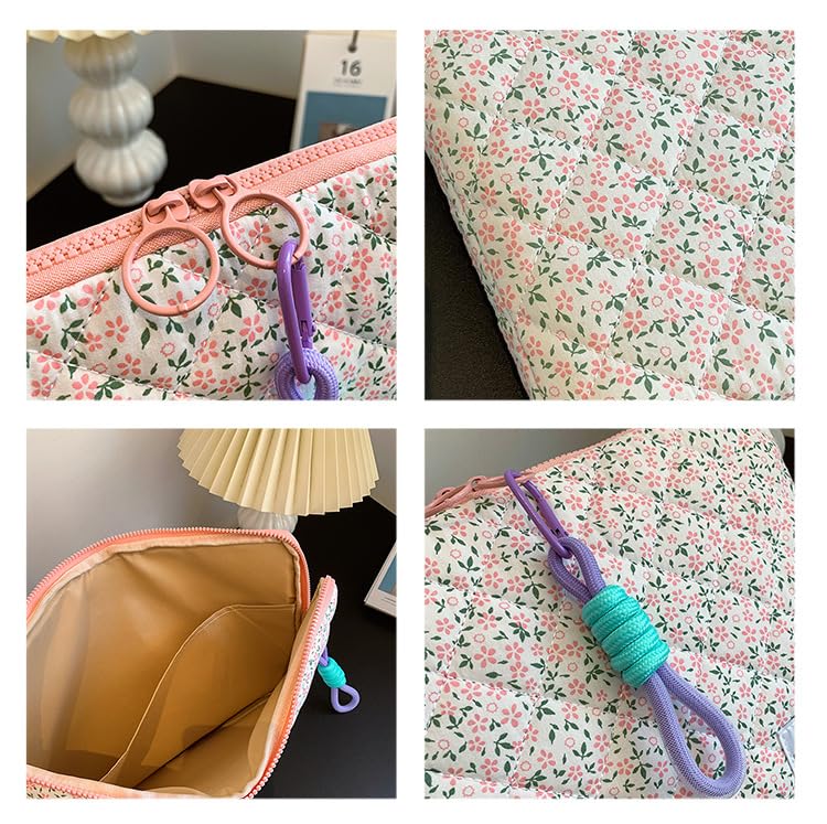 Funda acolchada floral para laptop 11-13 pulgadas miniatura 3