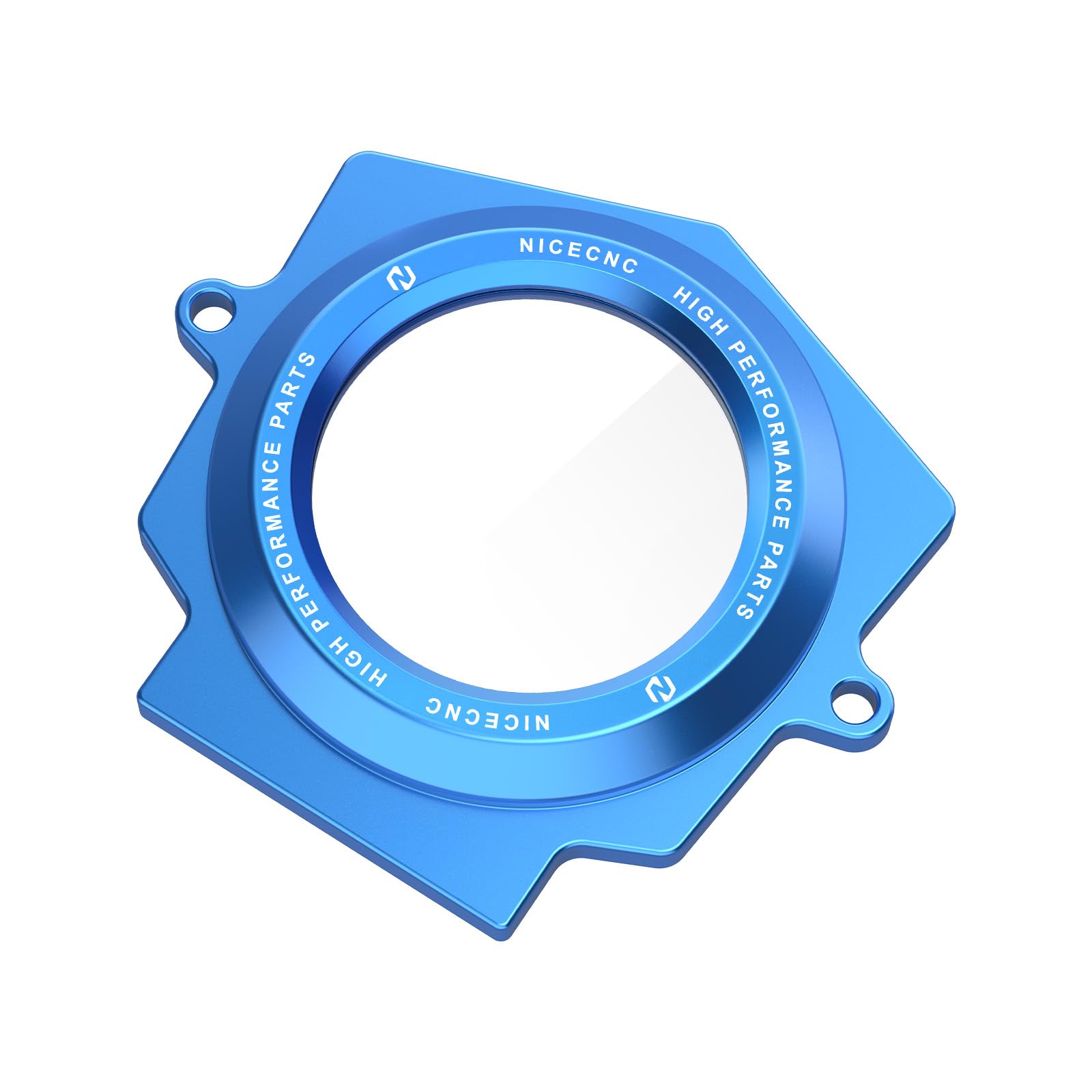 NICECNC Cubierta de Eje de Leva Transparente de aleación de Aluminio Azul Compatible with Yamaha Raptor YFM 700 2006-2024, Raptor 700 R 2009-2024, Raptor 700 SE 2009-2024