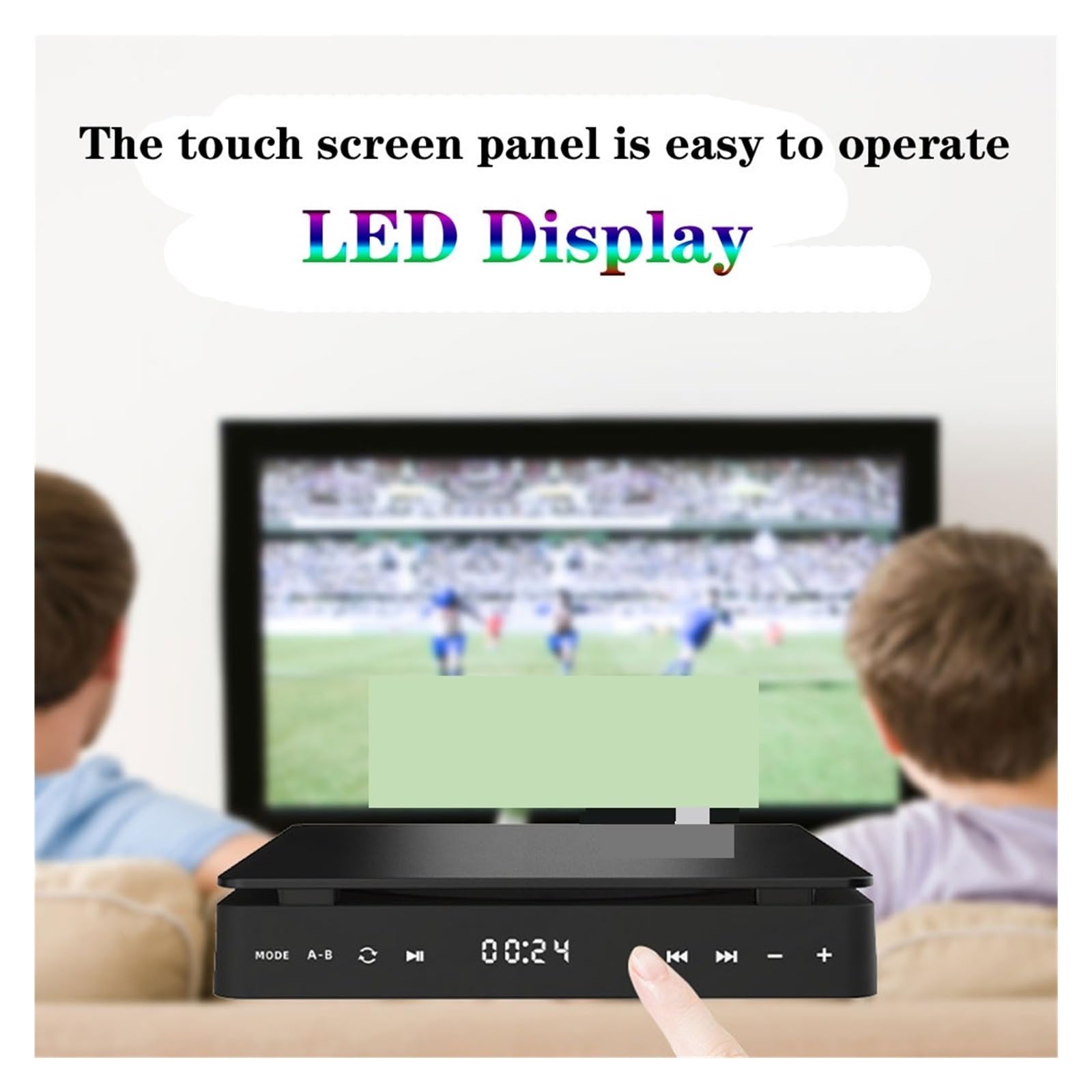 Lettore Dvd Lettore Dvd Ad Alta Definizione Lettore Dvd DomesticoTVbox Lettore Dischi Connessione HDMI AV con Ingresso USB Uscita Cuffie Schermo LED Touch