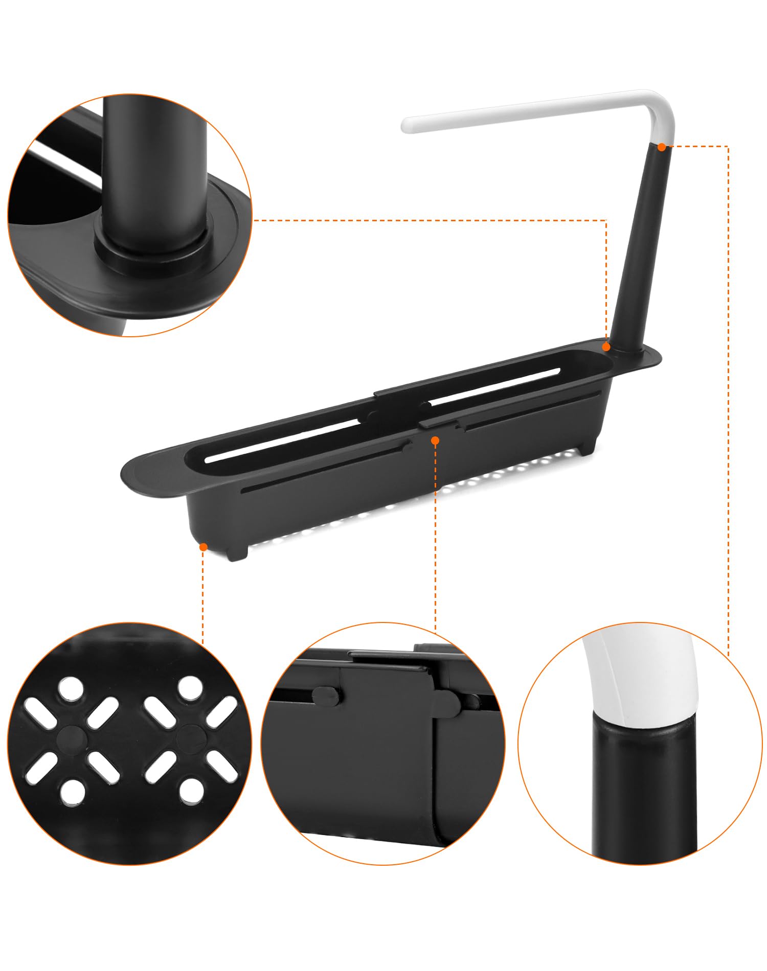 QWORK® spülbecken Organizer, spülbecken Organizer hängend