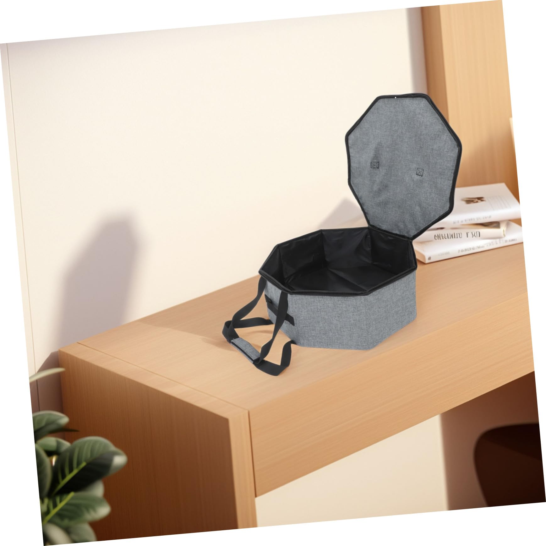 ULTECHNOVO Hut-aufbewahrungsbox Rund Faltbar Transparent Organizer für Kleiderschrank Reisebox für Damen Cowboyhut-container Stapelbar Platzsparend
