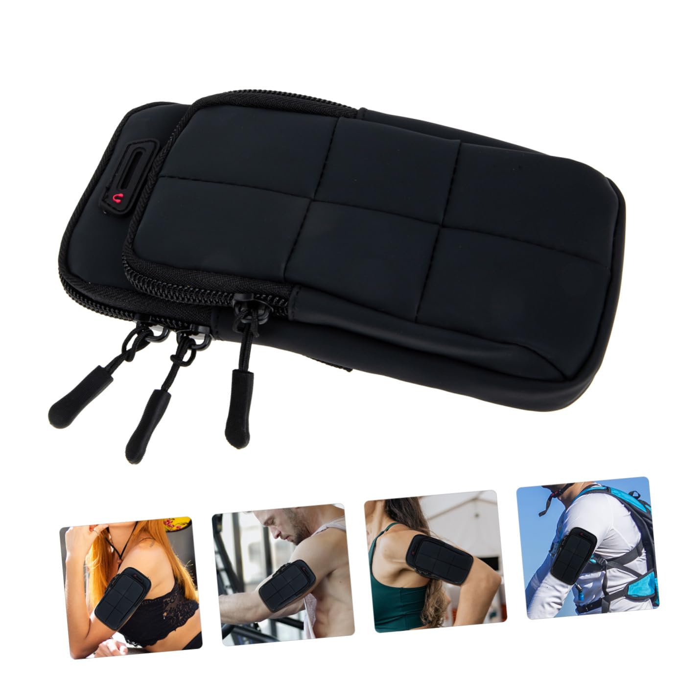 Uonlytech 3stücke Sportliches Smartphone Armband Für Workout Atmungsaktive Handyhalterung Für Joggen Fitness Und Outdoor-aktivitäten Verstellbare Arm-Tasche Für Smartphones