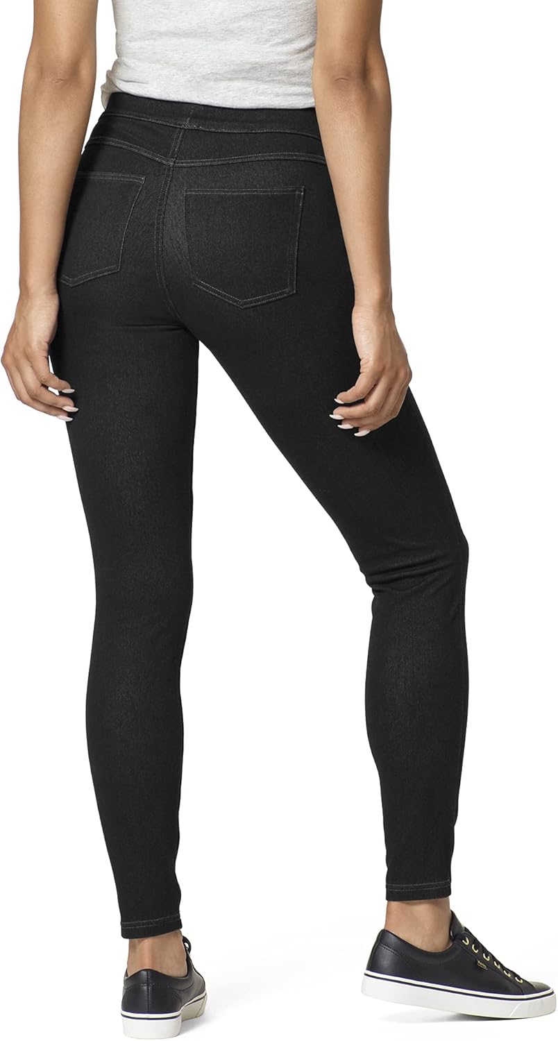 HUE Womens Essential Denim Leggings - Image 2