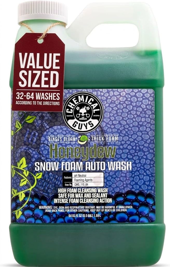 Chemical Guys, Honeydew Snow Foam Car Wash Soap for Foam Cannons, 64 oz