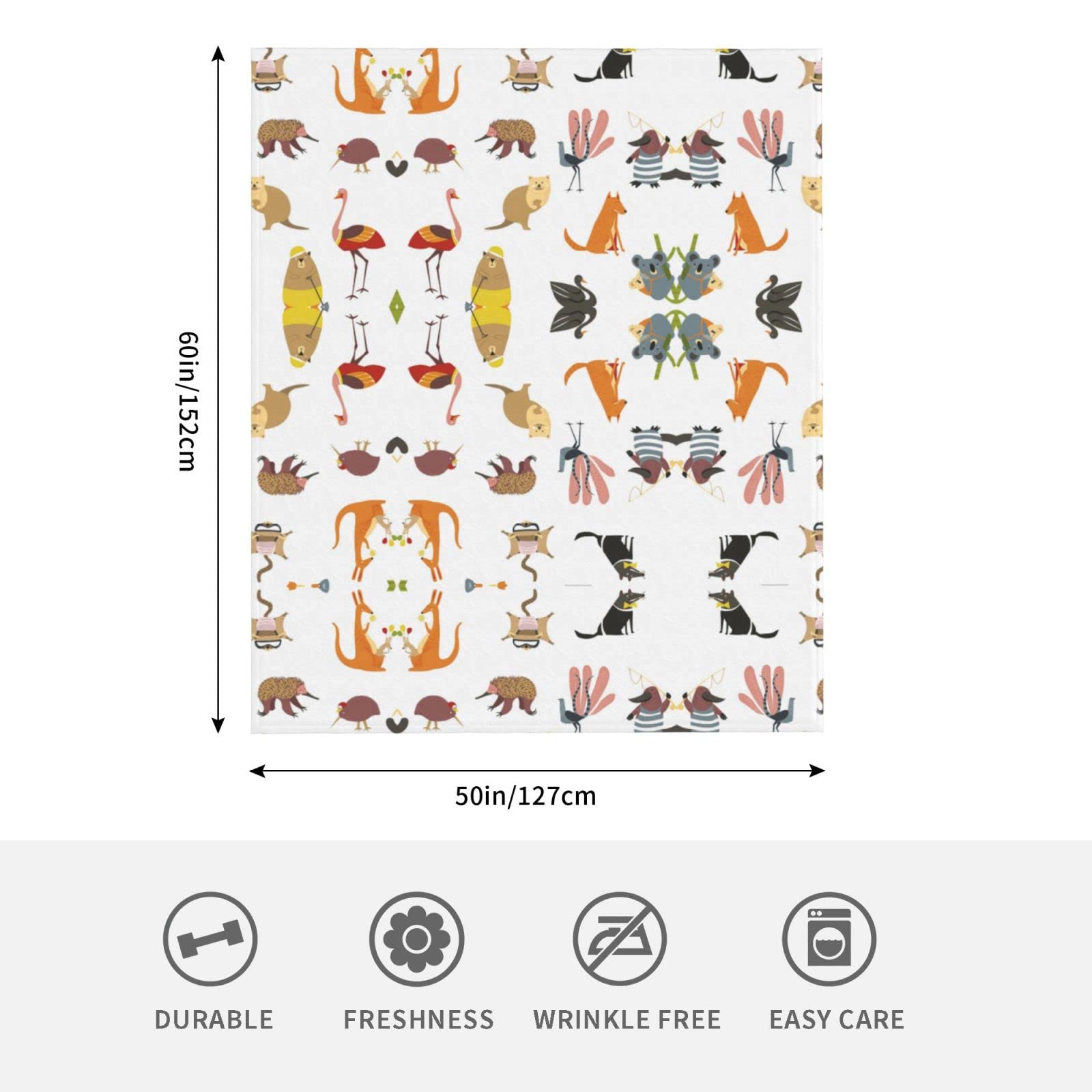 Coperta Morbida Flanella Con Koala - Leggera E Compatta 152x127 Cm - Regalo Perfetto Per Donne, Divano, Viaggio E Pigiama Party - Stampa Koala Simpatica