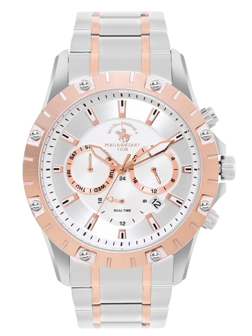 Santa barbara polo & racquet club Analog Rose Gold and Silver Dial Mens Watch-SB.1.10545-5 (B0D2HRXHV2) Amazon Price History, Amazon Price Tracker