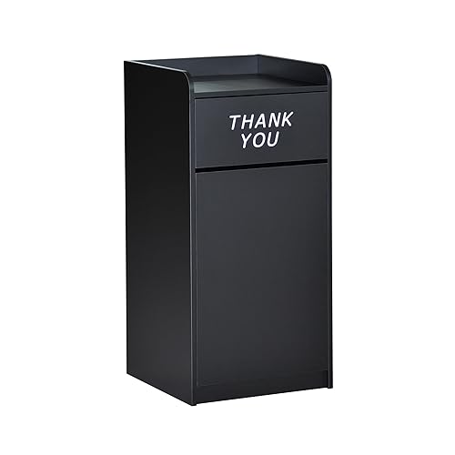 Vista 11 de EMMA + OLIVER Sean - Recipiente de basura de madera laminada en color gris