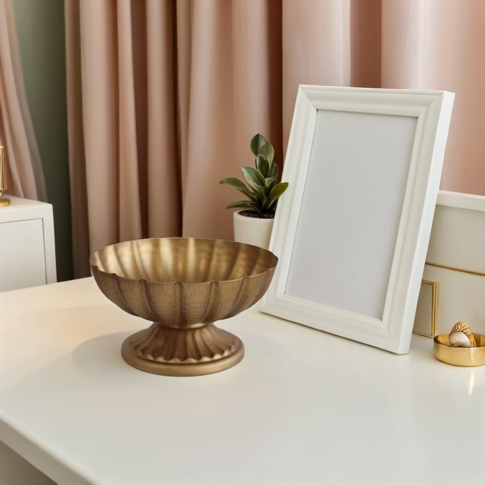 Supvox 4 Stück Eleganter Goldener Hochzeit-blumentopf mit Niedrigem Fuß für Frische Blumen Geeignet als Tischdekoration bei Hochzeitsfeiern und Festlichen Anlässen