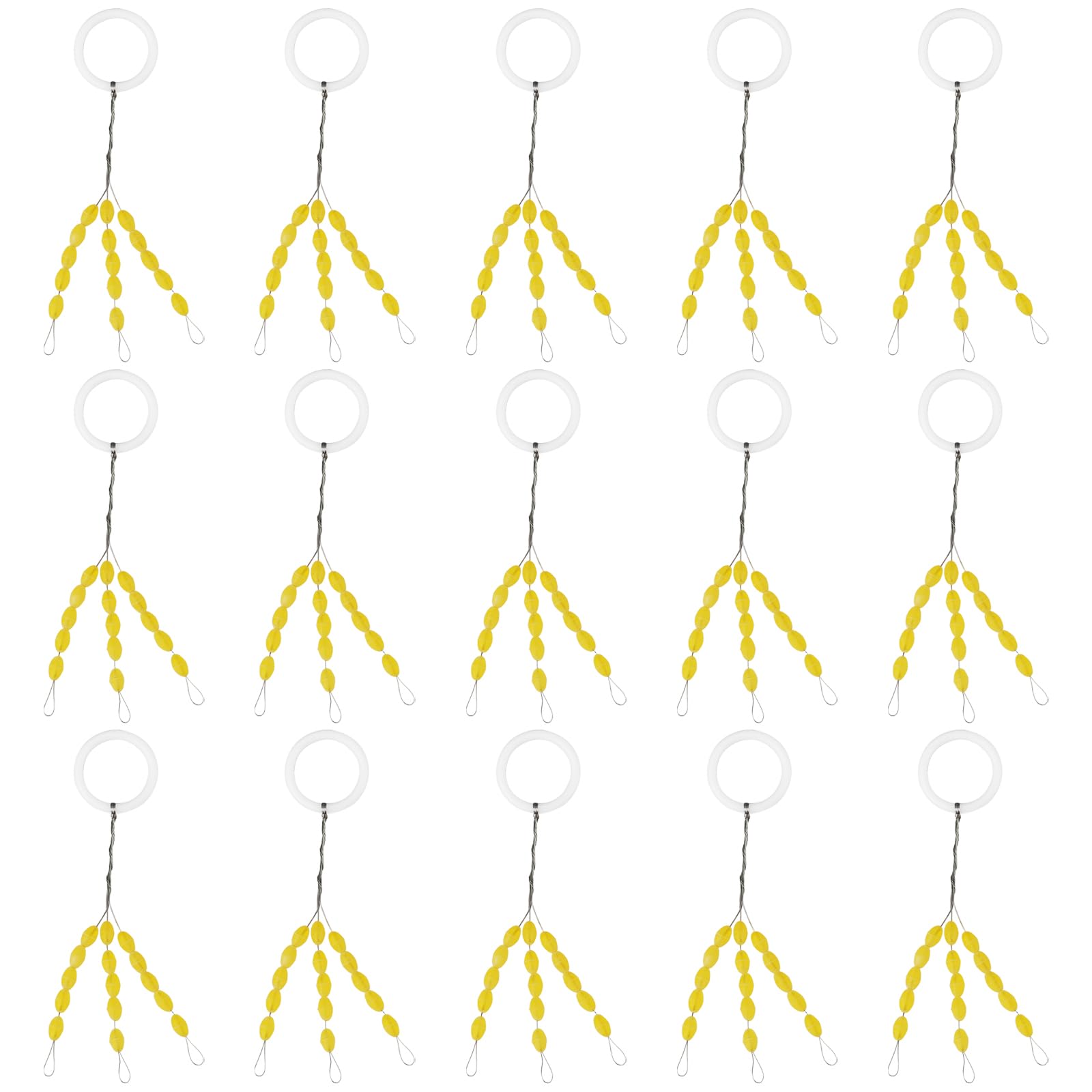 AS Axis Spindleon 15PCS Fishing Float Stops For Securing Wagglers Used as Buffer for Various Fishing Tackle (Medium)