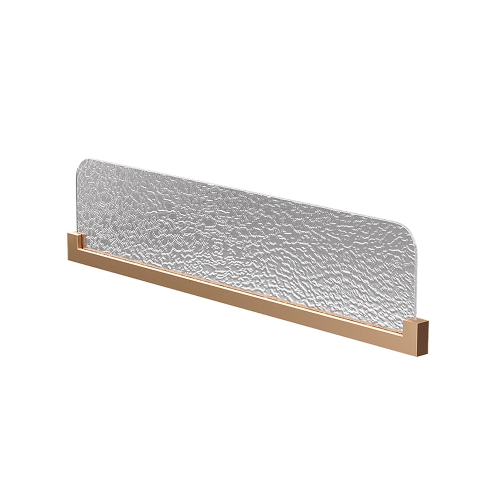 Hylwsxvp Brass Iron Room Divider Screen Elegant Low Partition Panels For Offices Restaurants Desks & Dining Areas 25X110cm (9.8X43.3in) Stylish Countertop Barrier