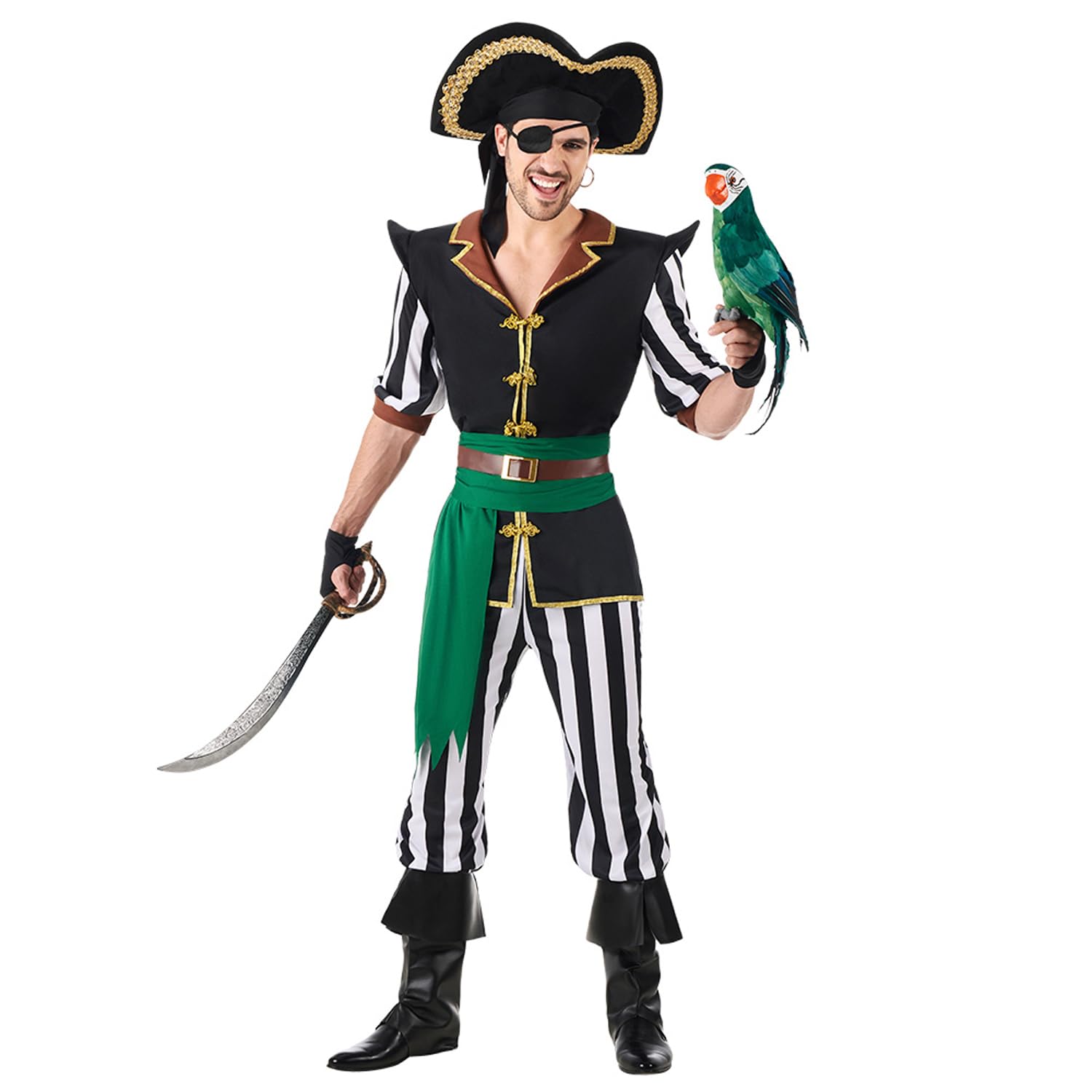 Boland 83995 Adult Pirate Henry Costume, Multicoloured, M-L