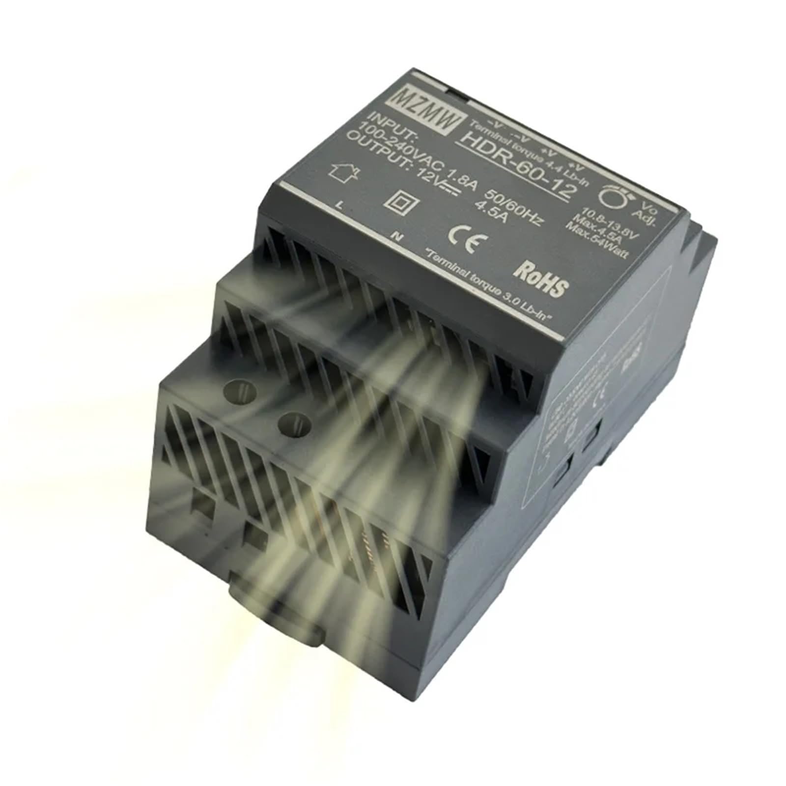 Zasilacz przełączany HDR na szynę DIN, seria 60 W AC na DC, 100-240 V AC, 12 V, 24 V DC, adapter oświetleniowy, transformator przemysłowy (24 V_60 W)