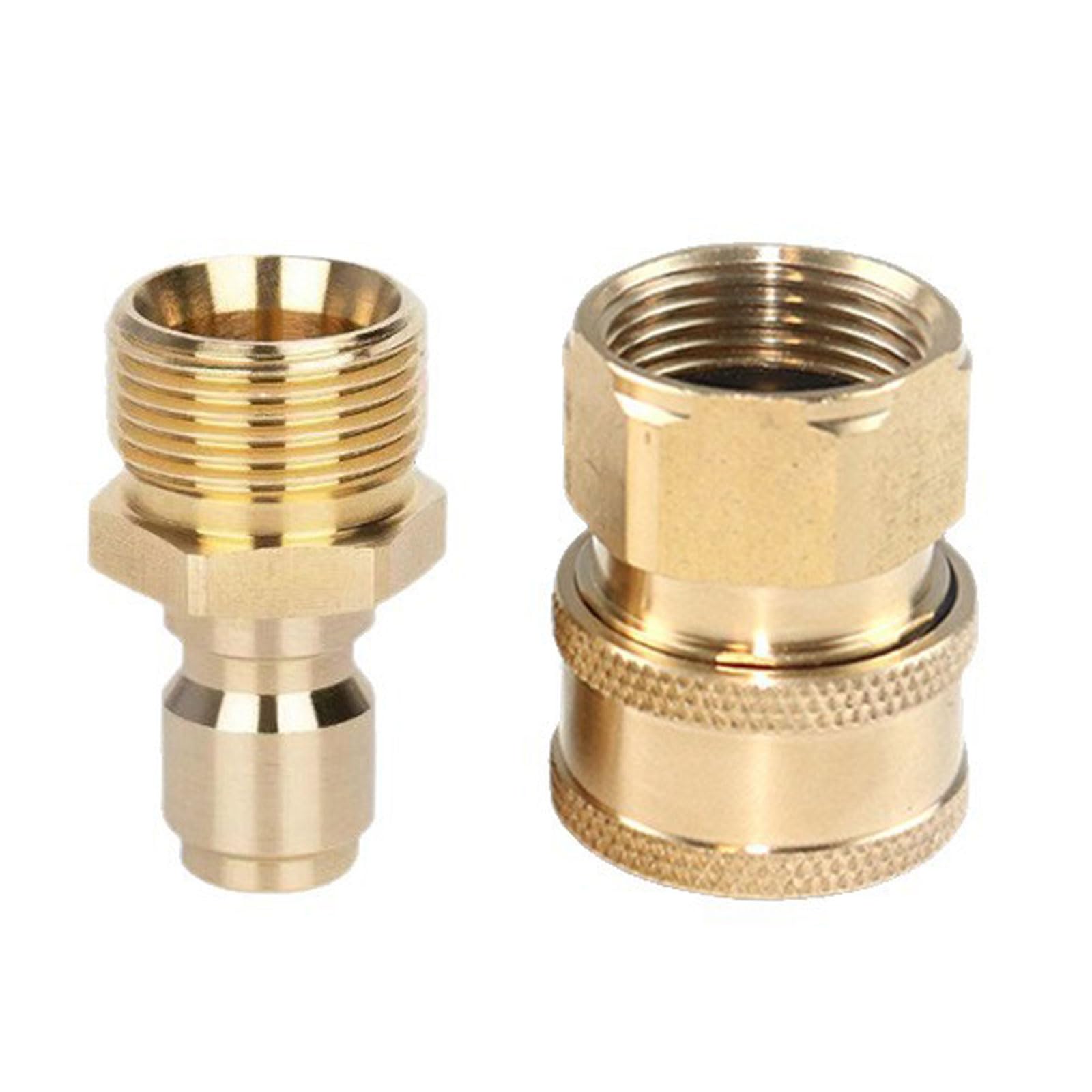 User Friendly Brasses Water Hose Adapter Tight Seal Design for Pressure Washers and Cleaning Systems Quick Connecting Hose Adapter