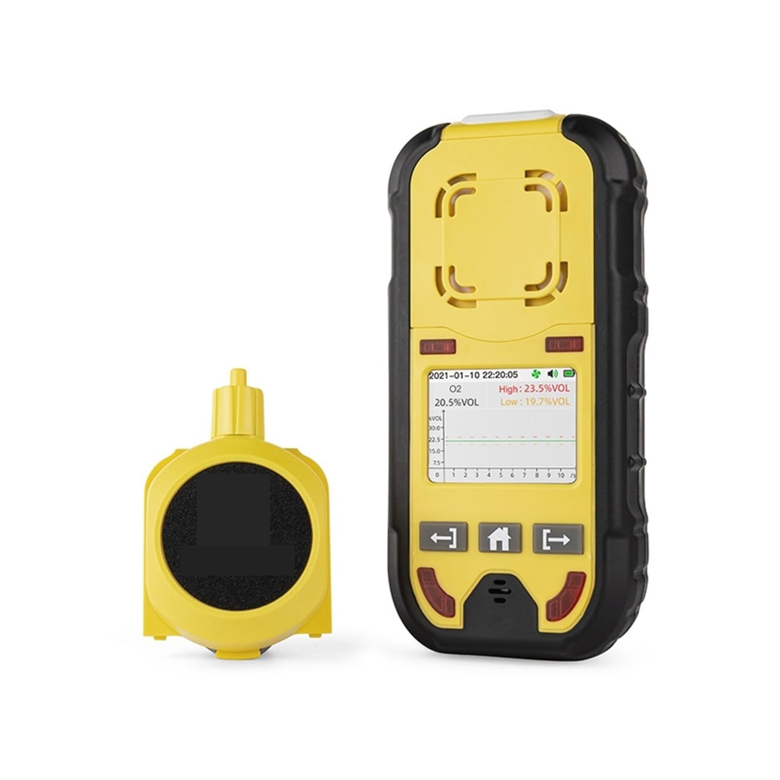 Bomba Multi Detector de Gas medidor de Gas O2 H2S CO LEL 4 en 1 Detector de Fugas de monóxido de Carbono de sulfuro de hidrógeno y oxígeno(Without Pump)