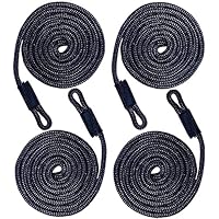 Boot Fenderleine Blau Festmacherleine Fenderseil mit Auge 1,5m x 6mm für Wasserfahrzeuge Kleine Boote und Andere Wasseraktivitäten