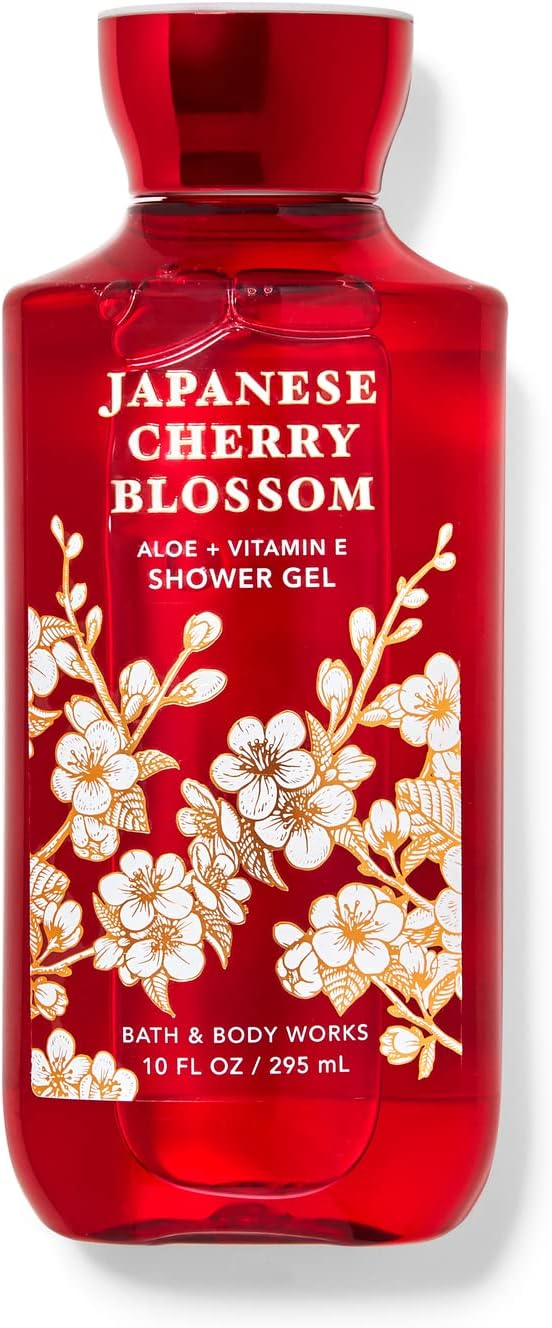 Bath & Body Works Japanese Cherry Blossom Shower Gel - For Women 295ml | Aromatic Shower Gel | Floral Fragrance - Shower Gel