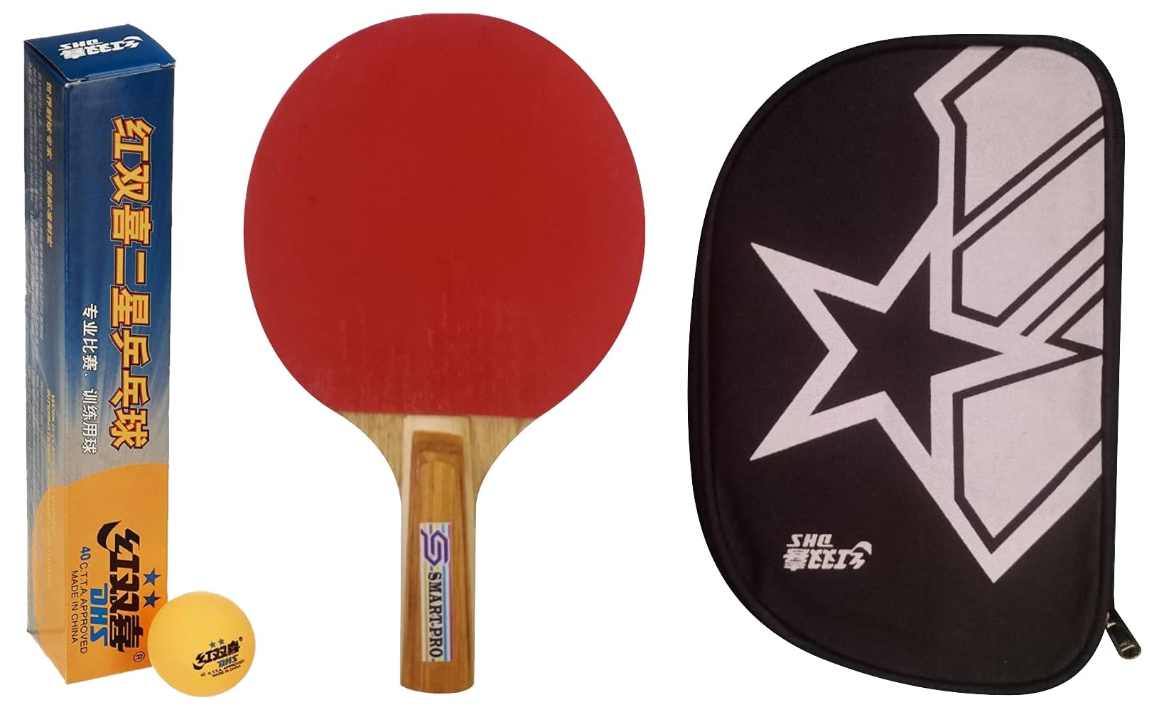 DHS TT Ball 40MM 2 Star Orange (6 Pcs Box) 72 PCS with Smart PRO TT BAT Moon and DHS BAT Cover (B09F6JS8SF) Amazon Price History, Amazon Price Tracker