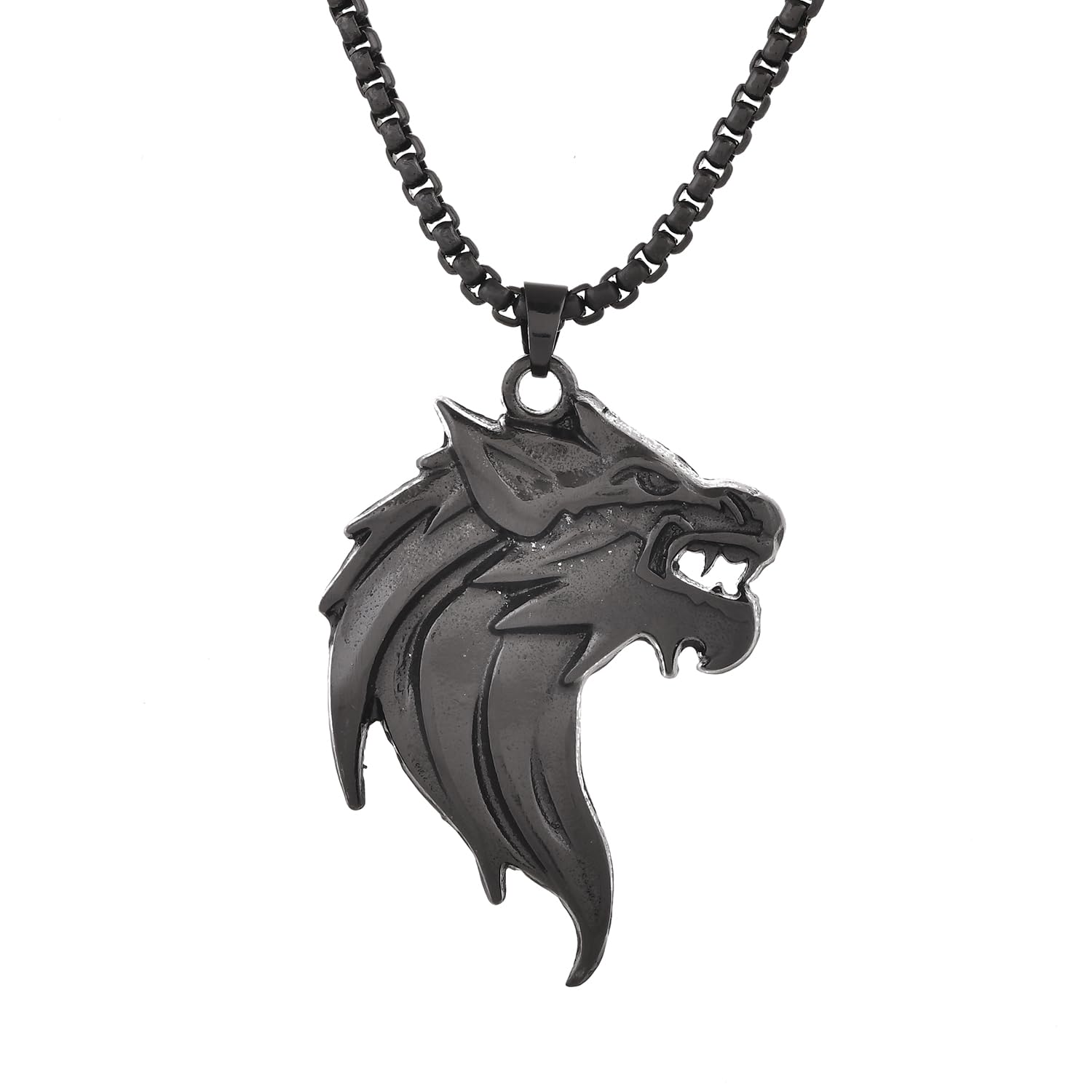 Eclipse Dragon Black Mens Pendant|Black Pendant For Men|Gift For Men|Classic|Trendy|Anniversary Gift For Husband|Birthday Gift| Everyday Wear-image-28