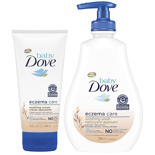 Dove Paquete para el cuidado de la piel del bebé  Crema calmante para el cuidado de la derma de avena coloidal y cuidado del eccema, sin fragancia disponible en Yaxa Guatemala
