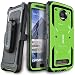 Moto Z2 Play / Z2 Force Case, COVRWARE [Aegis Series] w/Built-in [Screen Protector] Heavy Duty Full-Body Rugged Holster Armor Case [Belt Swivel Clip][Kickstand] for Moto Z2 Play / Z2 Force, Green