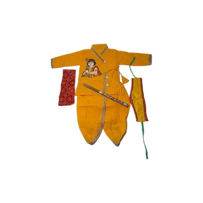 Buy LYNAKART Krishna Costume for Kids, Baby Krishna Dress for Janmashtami, Kanha Dress