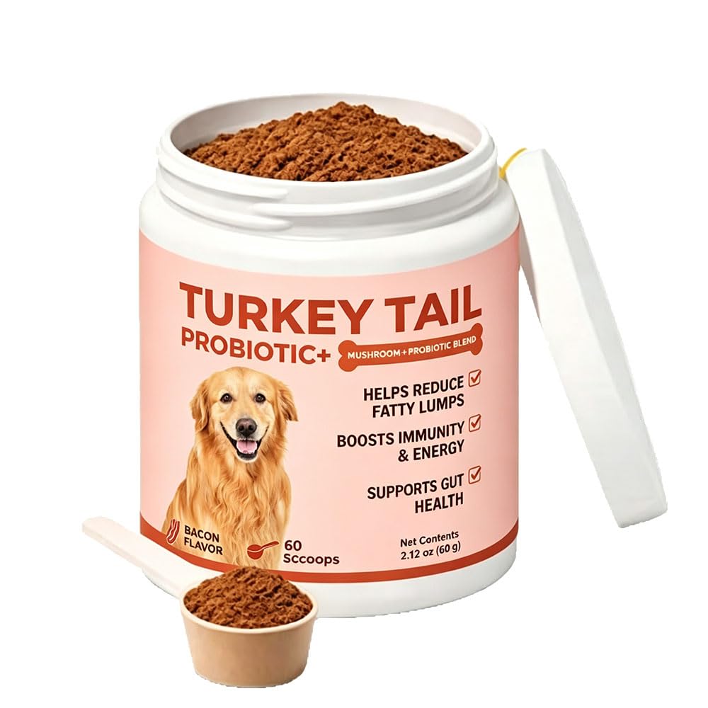 Fellkraft Turkey Tail Heilpilz + Probiotika – Nahrungsergänzung für Hunde, Darmgesundheit, Immunität & Vitalität