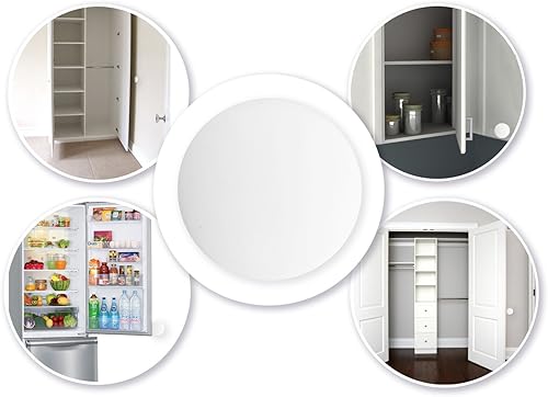 Miniatura 2 de WALL DOOR STOP 3M - Pomo de puerta parachoques y protector de pared. Tope de puerta autoadhesivo con amortiguación de sonido (blanco, 20)