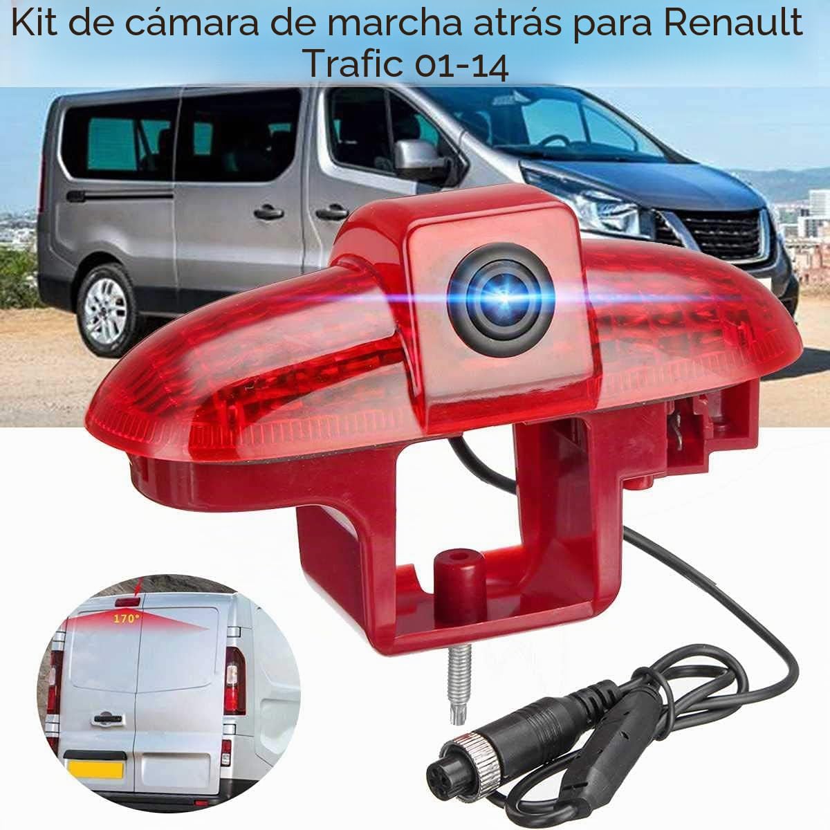 Repuesto de luz de Freno para el Tercer Techo del Coche, luz de Freno, Cámara de Freno para Trafic/Opel Combo/Vauxhall Vivaro 2001-2014