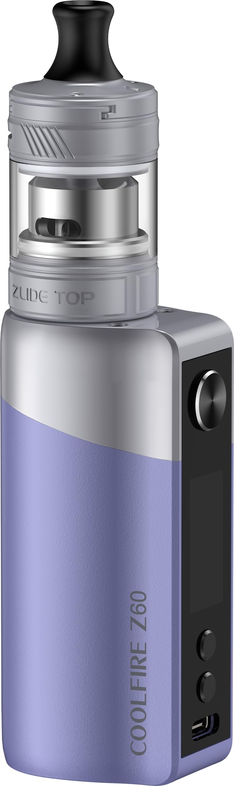 TVDC Innokin Coolfire Z60 Zlide Top Kit | 6-60W | 2500mAh internal battery | USB-C charging | OLED screen | leakproof | easy and reliable vaping experience | 2ml Cartridge No Nicotine (Purple)