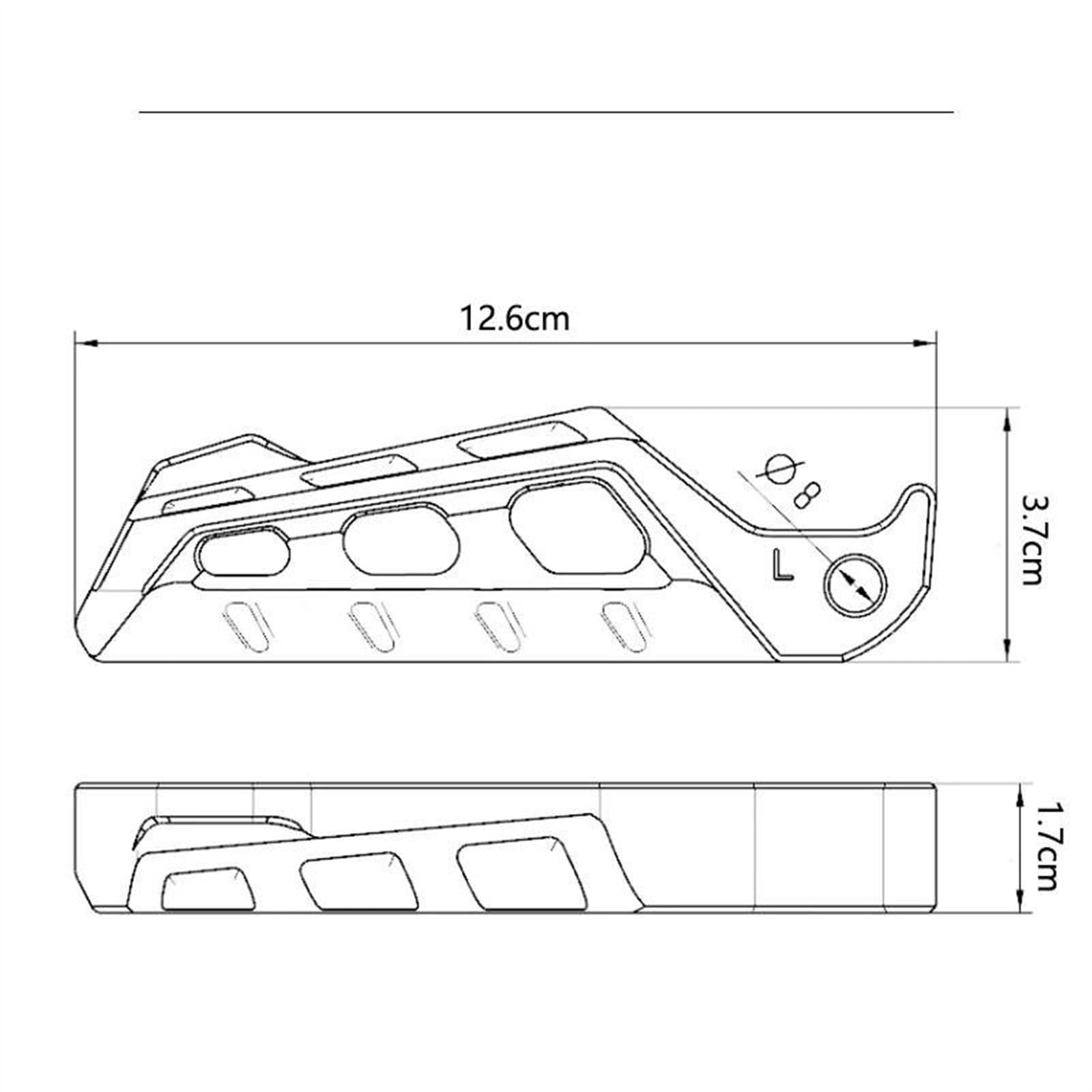 Accesorios para clavijas Para Yamaha XJ6 XJ6F XJ6N DIVERSION 2009-2014 2013 2012 2011 2010 2023 Reposapiés Trasero CNC Para Motocicleta Pedales Traseros(Titanium)