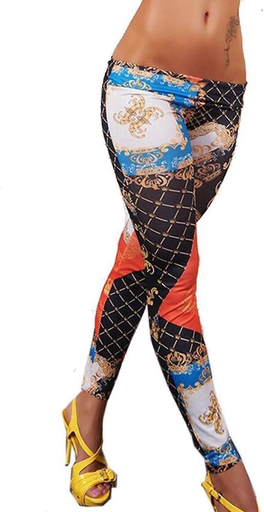 Sexy Lady's Punk Funky Fashion Print Leggings Stretchy Tights Pants (7)