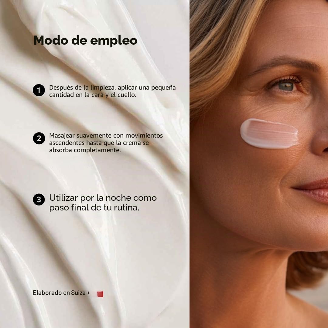 ZAYNA Silky Marine Night Cream 50 g - Crema de noche rica con aceite de argán, algas marinas e hibisco para hidratación profunda y piel radiante - Fabricado en Suiza