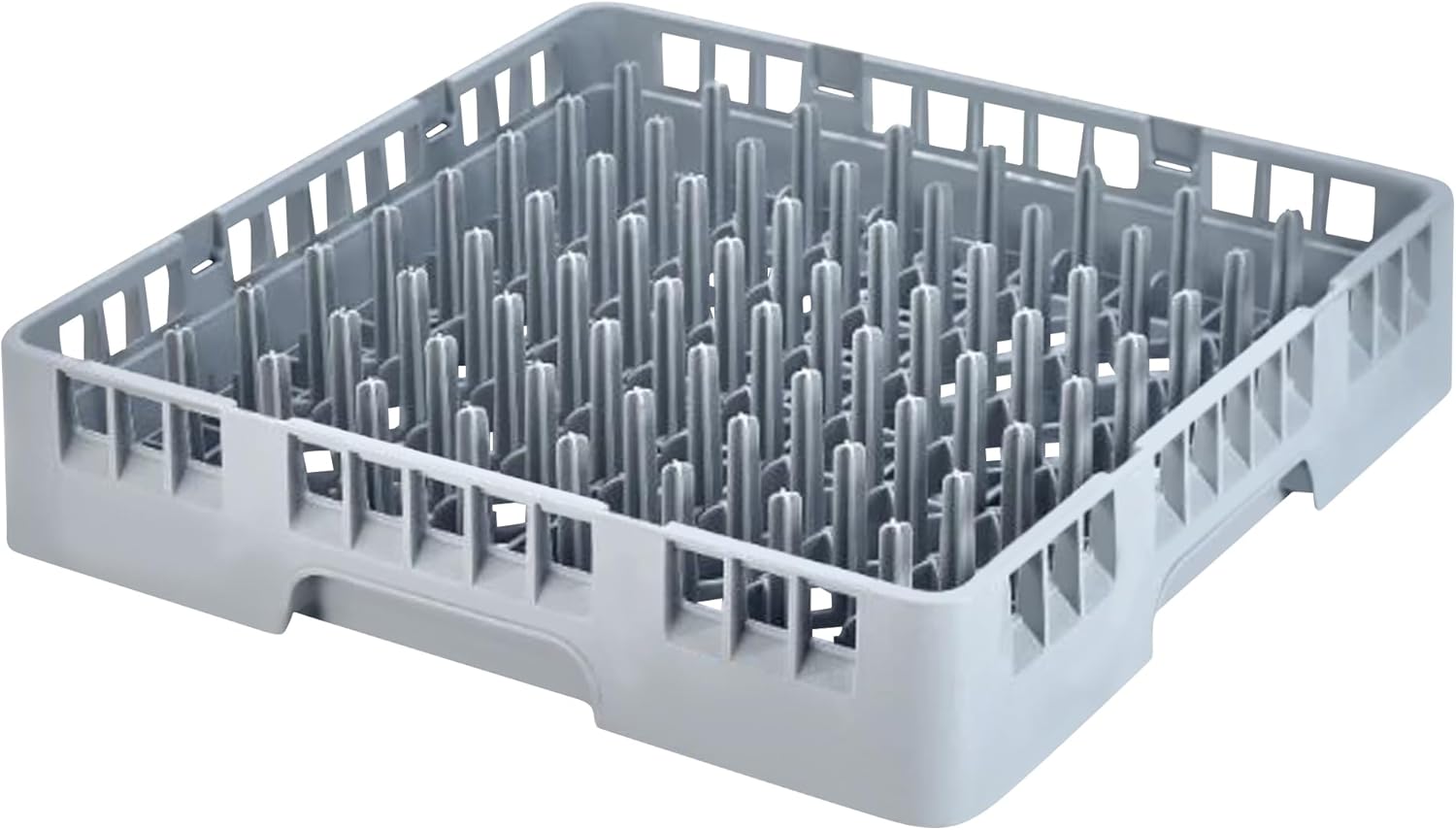 Commercial Dish Rack Polypropylene Peg Rack Without Extender (Gray, 64 Thron)