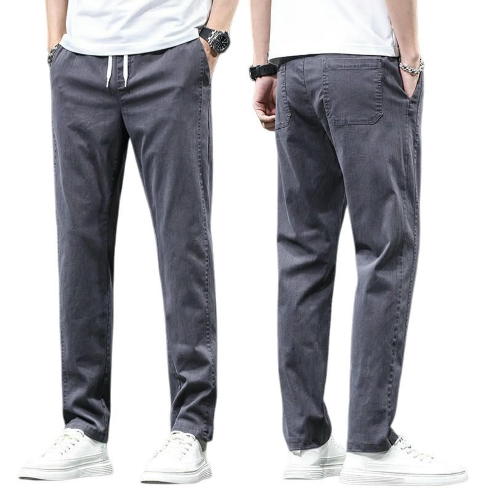 Pantaloni lunghi casual versatili larghi dritti da uomo primavera estate slim
