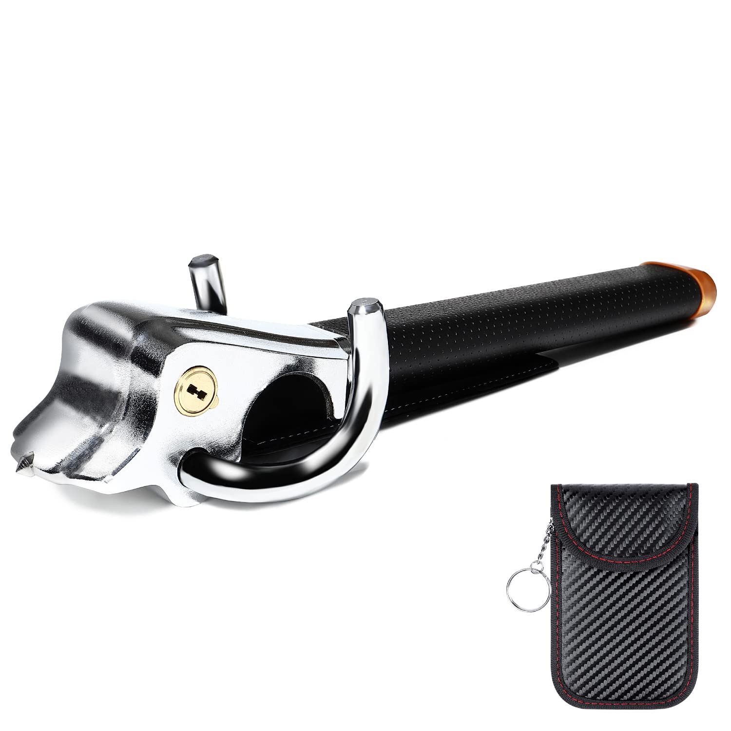 Amazon.co.jp: ACFREED ハンドルロック 【自動車整備士監修】 盗難防止 最強 ステアリングロック 車 リレーアタック対策  盗難防止用キーケース付き : 車＆バイク