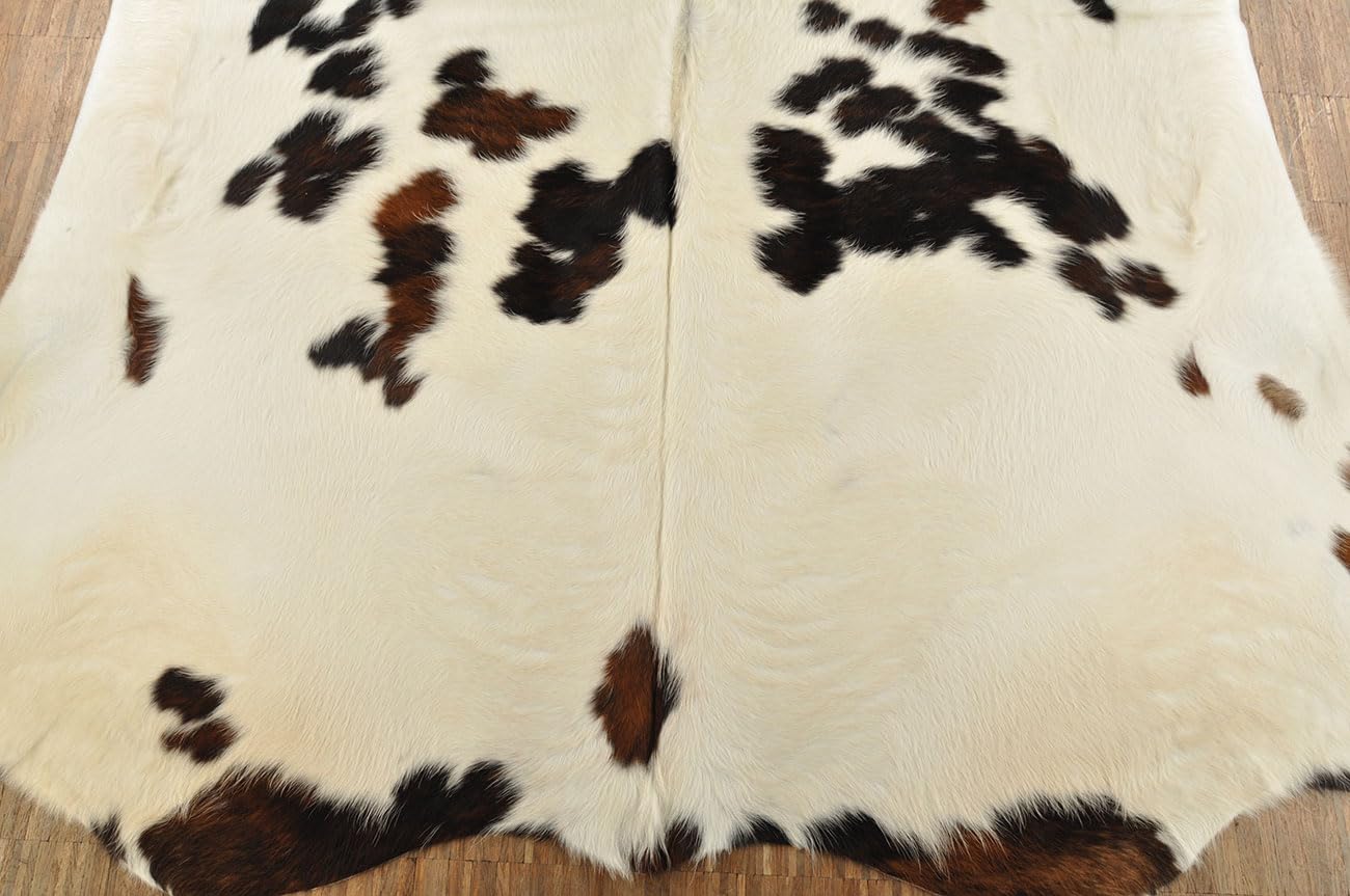 Kuhfelle Online & Nomad KUHFELL RINDERFELL DREIFARBIG BRAUN WEIß 210 x 190 cm Tricolor KUHFELL Teppich