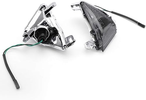 Miniatura 7 de Areyourshop Señales direccionales delanteras para lente para Kawasaki ZX14R 2006-2010, ZX10R 2006-2007, ZX636ZX6R 2005-2010, Ninja 650F 2006-2008,